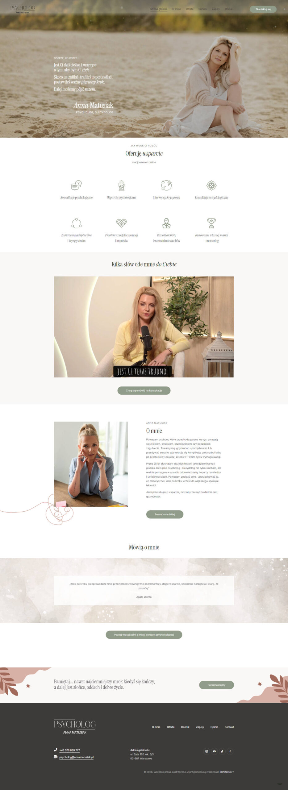 Psycholog Anna Matusiak