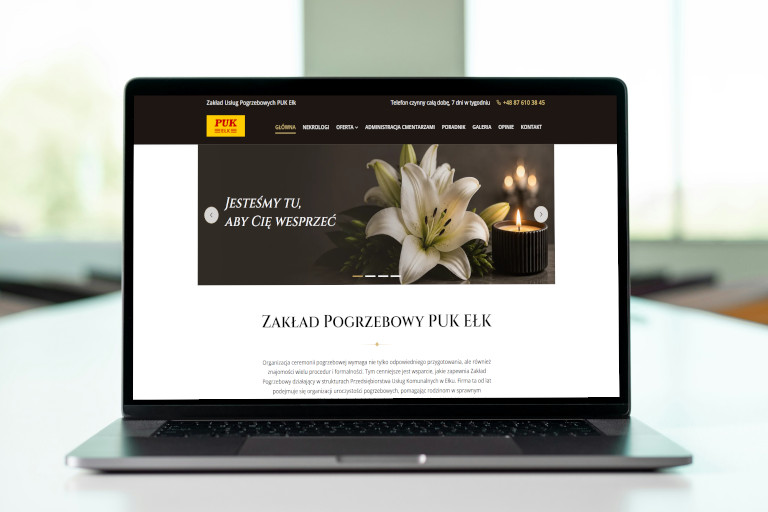Ełk Puk na Laptopie